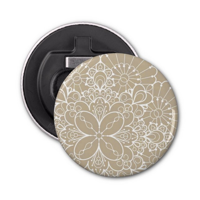 Retro background with lace ornament bottle opener (Front)