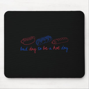 Retro Bad Day to Be A Hot Dog Wieners 4th of July Mouse Pad