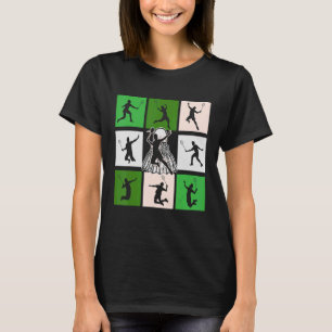 Retro Badminton Design T-Shirt