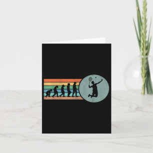 Retro Badminton Evolution Shuttle Vintage Badminto Card
