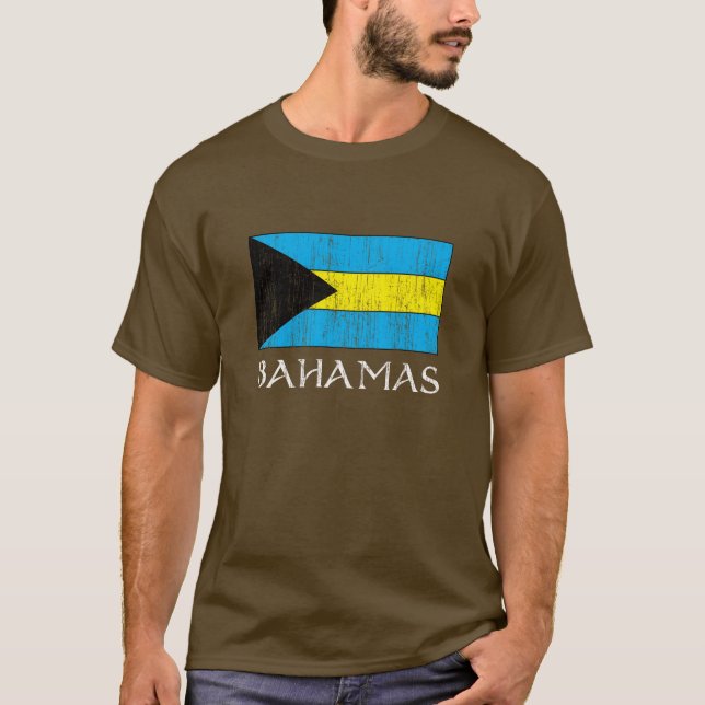 Retro Bahamas Flag T-shirt (Front)