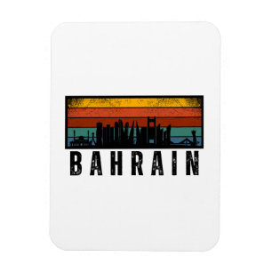 Retro bahrain vintage magnet