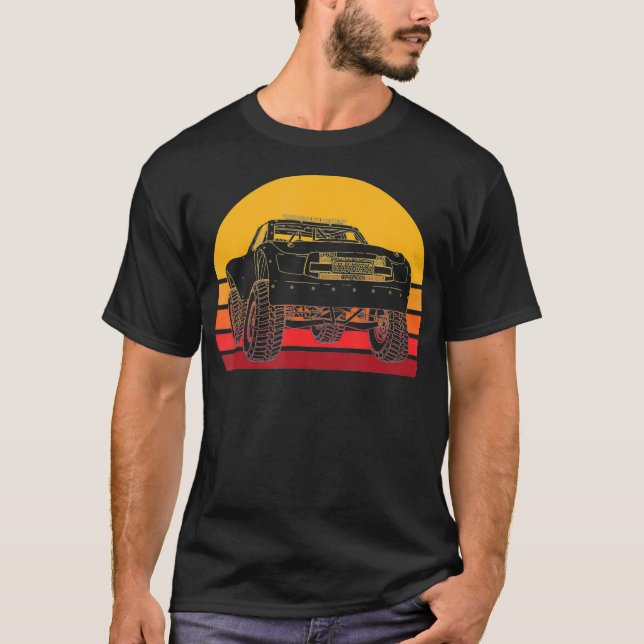 Retro Baja Truck Off Road Trophy Trucking Vehicle  T-Shirt (Front)