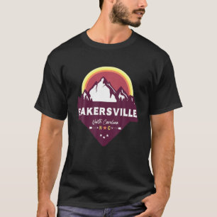 Retro Bakersville North Carolina NC Blue Ridge Mou T-Shirt