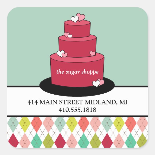 Retro Bakery Product Label Stickers (Front)