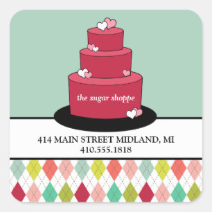 Retro Bakery Product Label Stickers