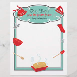 Retro baking and cooking Flyer Letterhead Bread