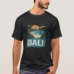 Retro Bali Landscape Vintage Souvenir T-Shirt