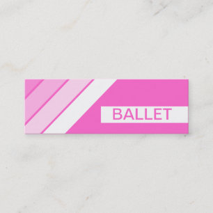 retro BALLET Mini Business Card