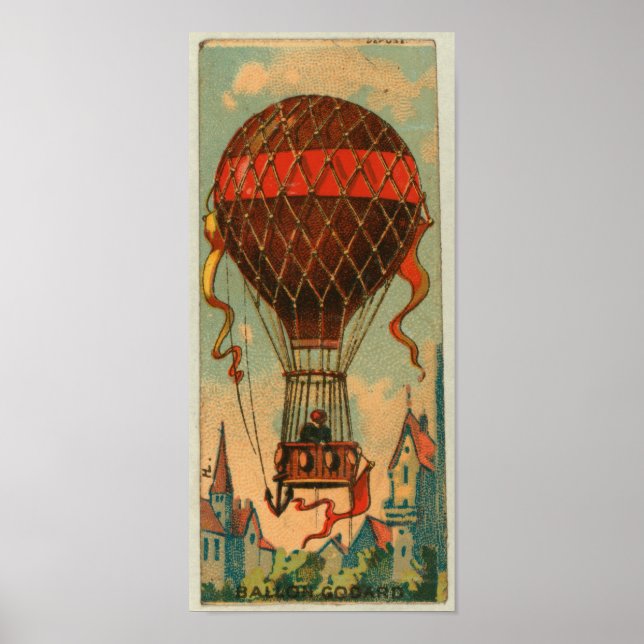 Retro Ballon Godard Poster (Front)