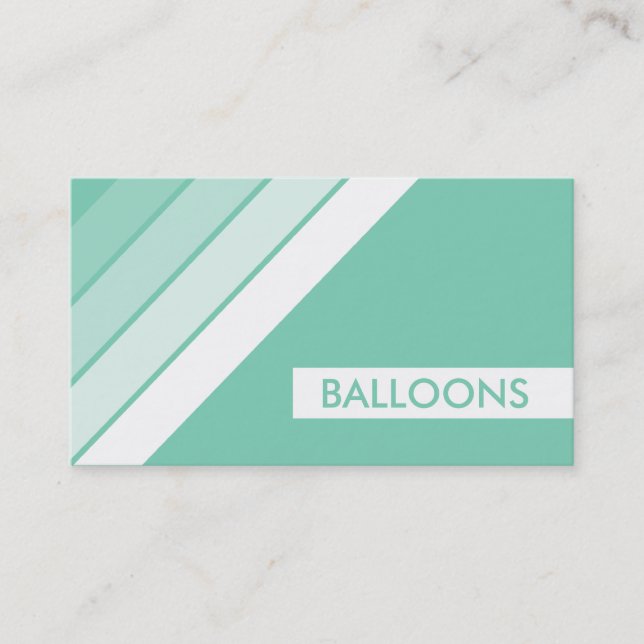 retro BALLOONS Business Card (Front)
