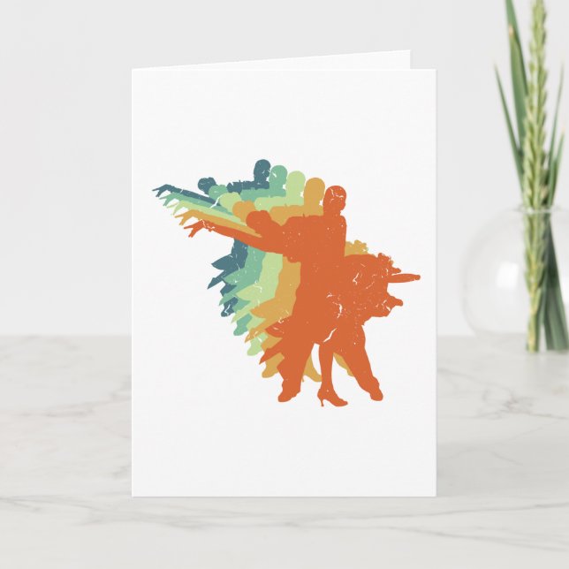 Retro Ballroom Dancing, Ballroom Dancer Gift Card (Front)