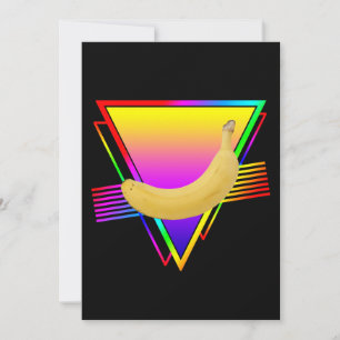 Retro Banana Fruit Invitation