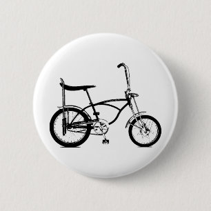 Retro Banana Seat Bike 6 Cm Round Badge