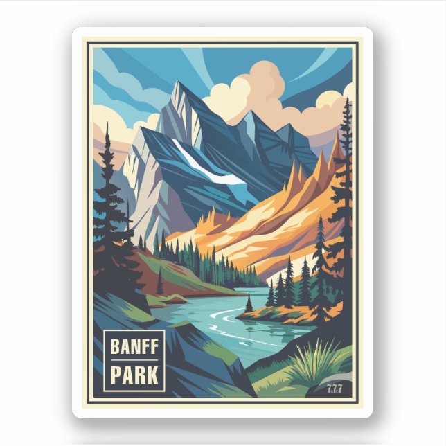 Retro Banff National Park  (Front)