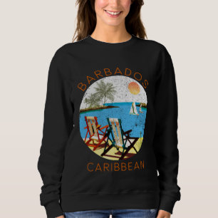 Retro Barbados Souvenir Vintage Beach Vacation Sweatshirt