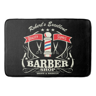 Retro Barber Stylist Work Floor Mat