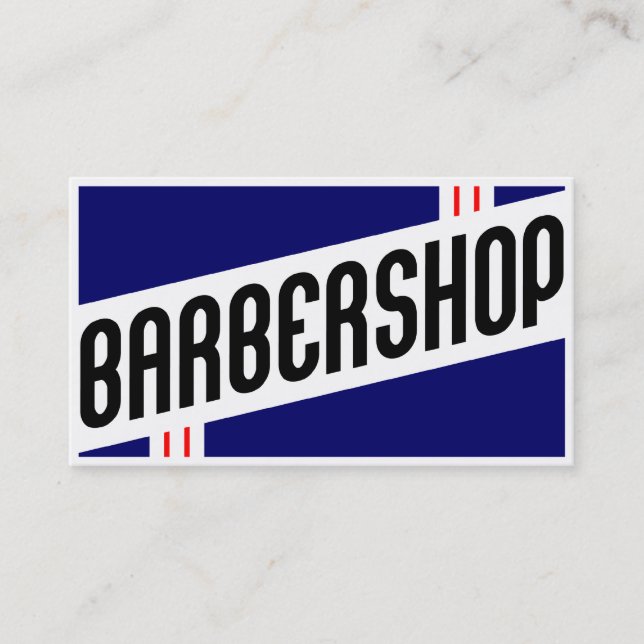 retro barbershop customer loyalty card (Front)