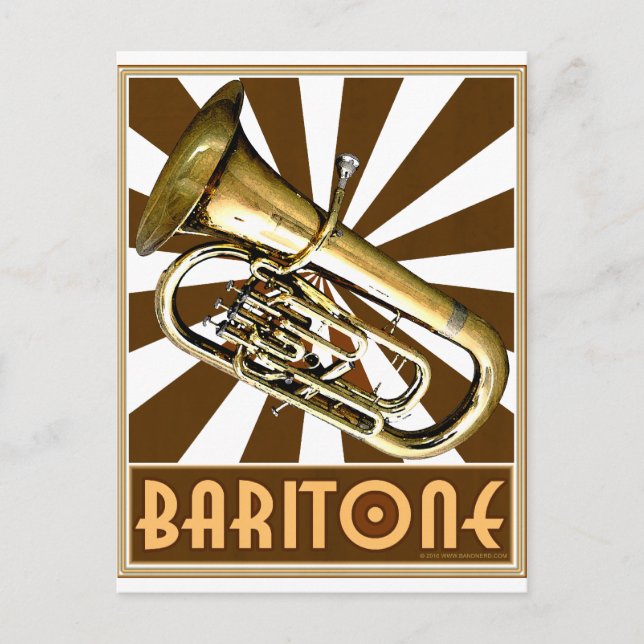Retro Baritone Postcard (Front)