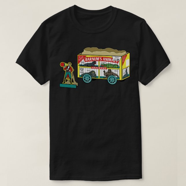 Retro Barnums Animal Crackers T-Shirt (Design Front)