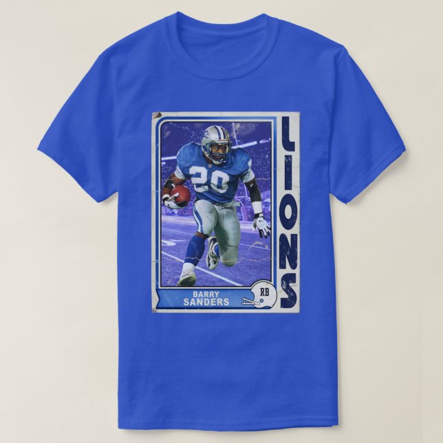 Retro Barry Sanders d T-Shirt (Design Front)