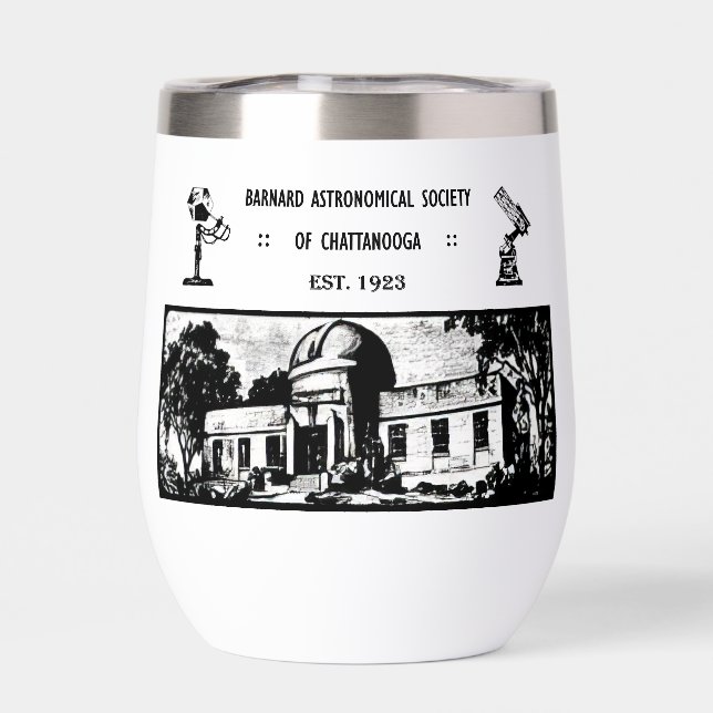 Retro BAS Stainless Steel Wine Tumbler (Back)