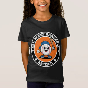  Retro Baseball Player Mascot - Sports Fan Graphic T-Shirt