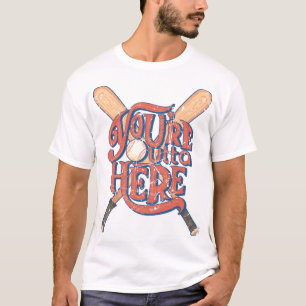 Retro Baseball Softball Fan Design T-Shirt
