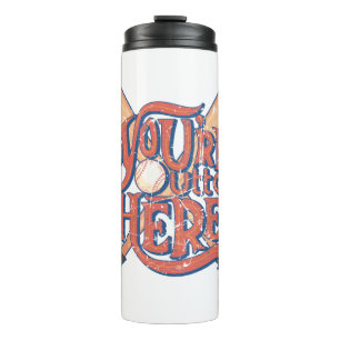 Retro Baseball Softball Fan Design Thermal Tumbler