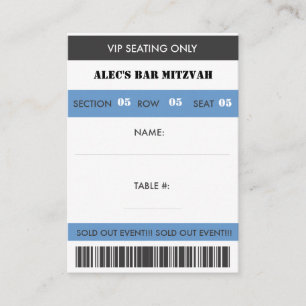 Retro Baseball Themed VIP Seating Ticket