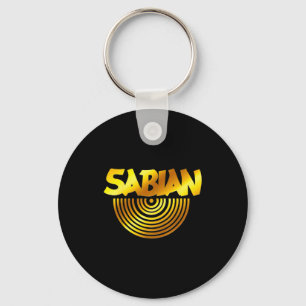 Retro Basic Yellow Sabian Quote Funny Vintage Key Ring