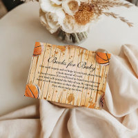 Retro Basketball Baby Shower Books for Baby 