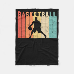 Retro Basketball Fleece Blanket
