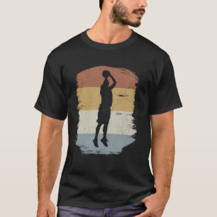 Retro Basketball Jumpshot 3 Pointer Gift I Vintage T-Shirt