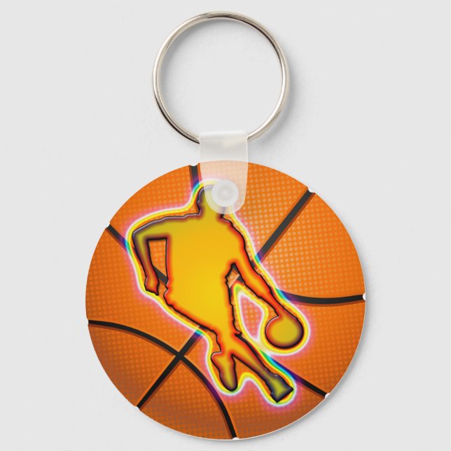 RETRO BASKETBALL KEY RING (Front)