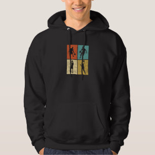 Retro Basketball Player Playing Basketball Popular Hoodie