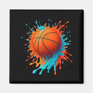 Retro Basketball Players Lovers Sports Team Boys K Magnet