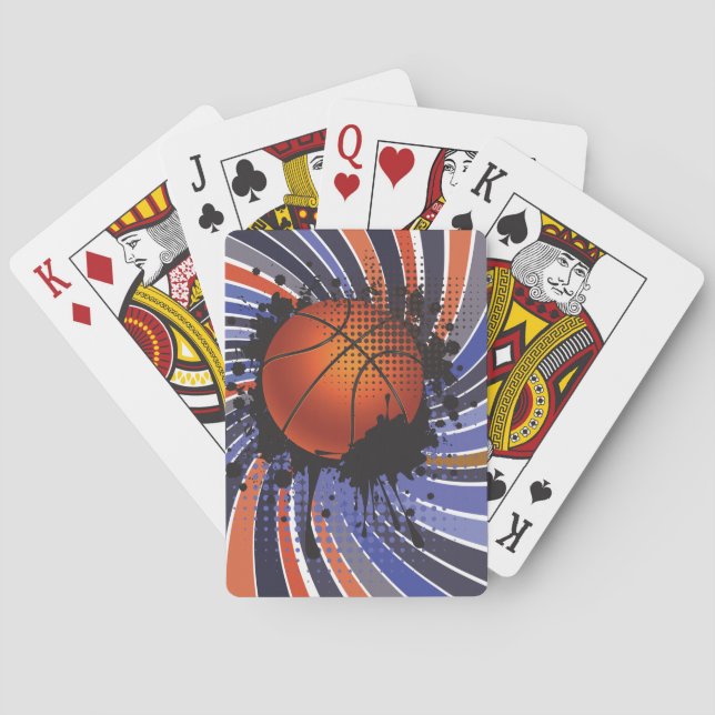 Retro Basketball Playing Cards (Back)