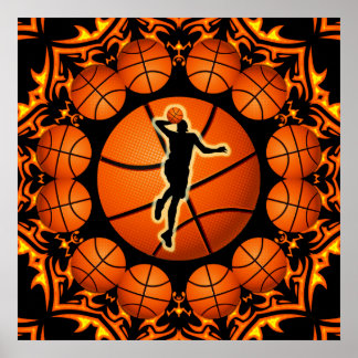 RETRO BASKETBALL POSTER