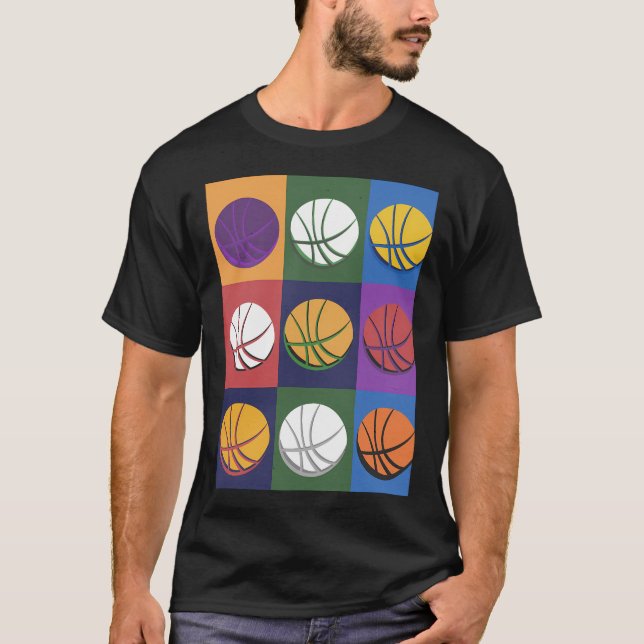 Retro Basketball T-Shirt (Front)