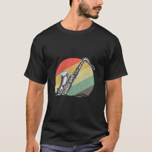 Retro Bass Clarinet Marching Band Bass Clarinet Pl T-Shirt