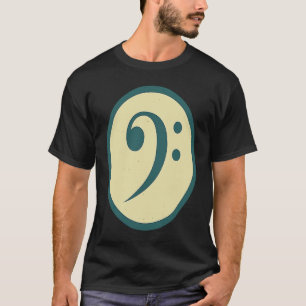 Retro Bass Clef Vintage Music T-Shirt