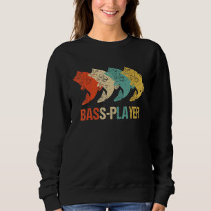 Retro Bass Fishing For Fisherman And Fishing Sweatshirt