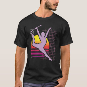 Retro Baton Twirling Majorette Baton Twirler T-Shirt