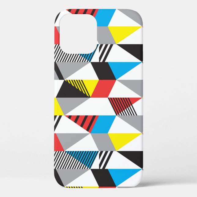 Retro Bauhaus Style: Seamless Abstract Case-Mate iPhone Case (Back)