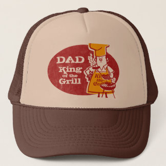 Retro BBQ Chef Personalised Trucker Hat