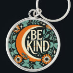 Retro Be Kind                                      Key Ring<br><div class="desc">Channel groovy good vibes with this retro “Be Kind” design—a perfect blend of vintage floral flair and timeless positivity. With warm 70s colours, playful typography, and a message that never goes out of style, it’s ideal for spreading kindness with a side of throwback charm. Whether you're a teacher, a flower...</div>