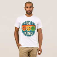 Retro Be Kind Smiley Face T-Shirt