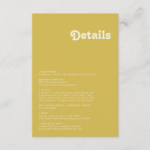 Retro Beach   Gold Details Enclosure Card