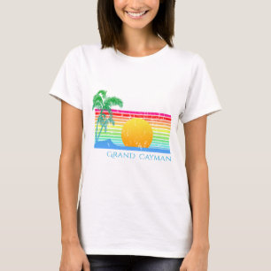 Retro Beach Grand Cayman T-Shirt